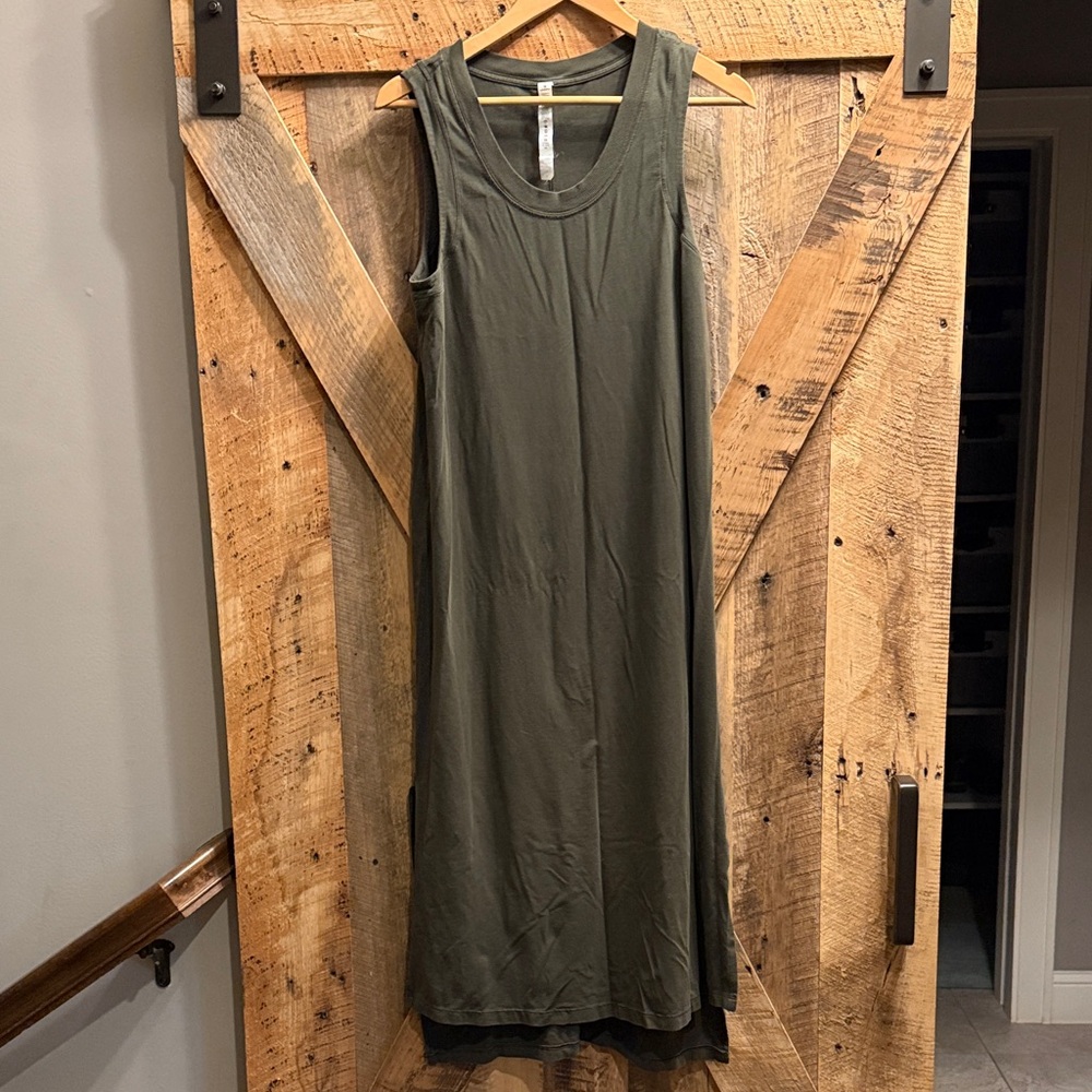 lululemon athletica Olive Green Midi Dress